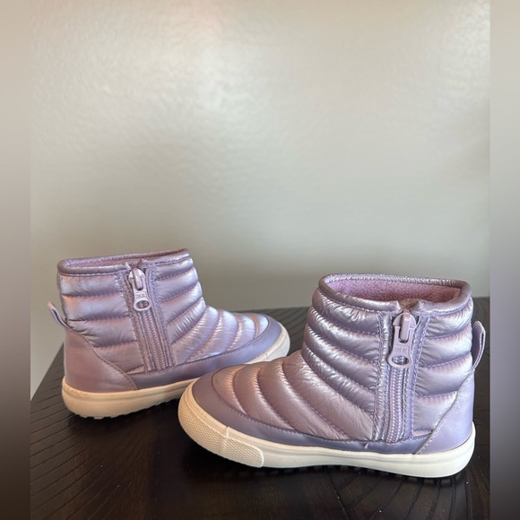 Toddler Girls' Ainsley Zipper Slip-On Booties - Cat & Jack Purple - size 8 - Picture 4 of 8